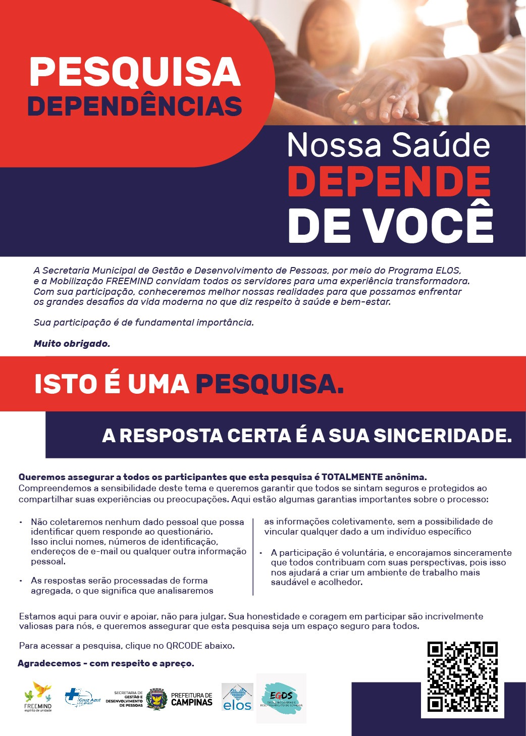 Objetivo da pesquisa é entender os desafios relacionados à saúde e bem-estar dos profissionais no ambiente de trabalho