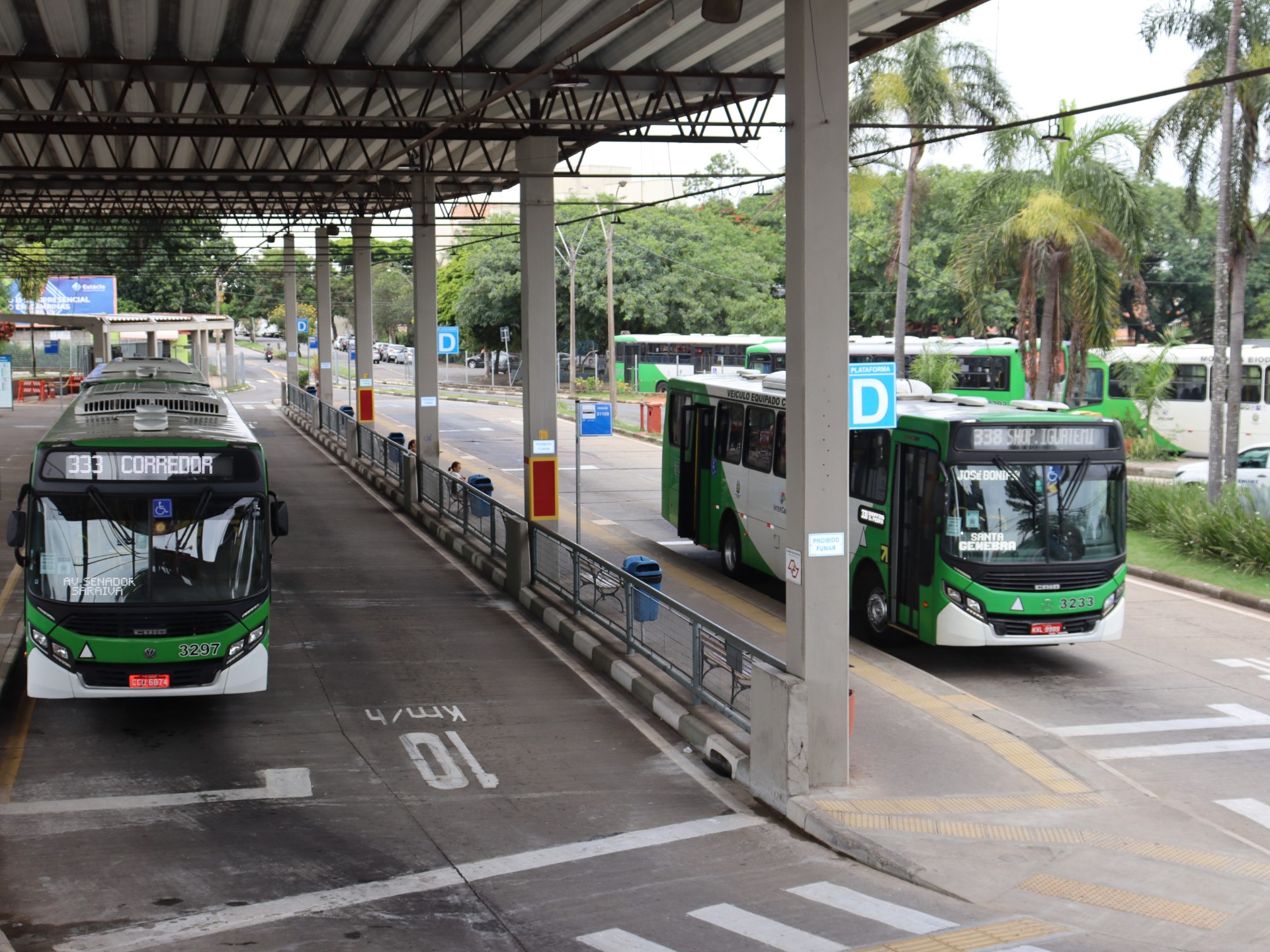 O terminal de Barão Geraldo terá dois ônibus a mais