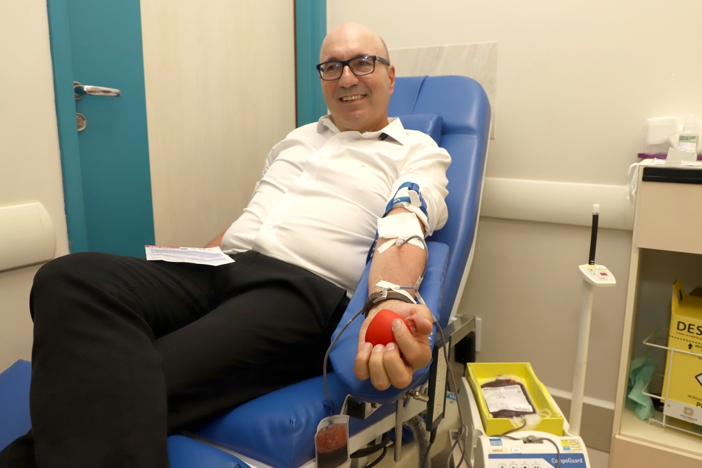 Prefeito Dário tem o hábito de doar sangue há muitos anos: "quero pedir que as pessoas também doem, é um ato de amor e solidariedade"