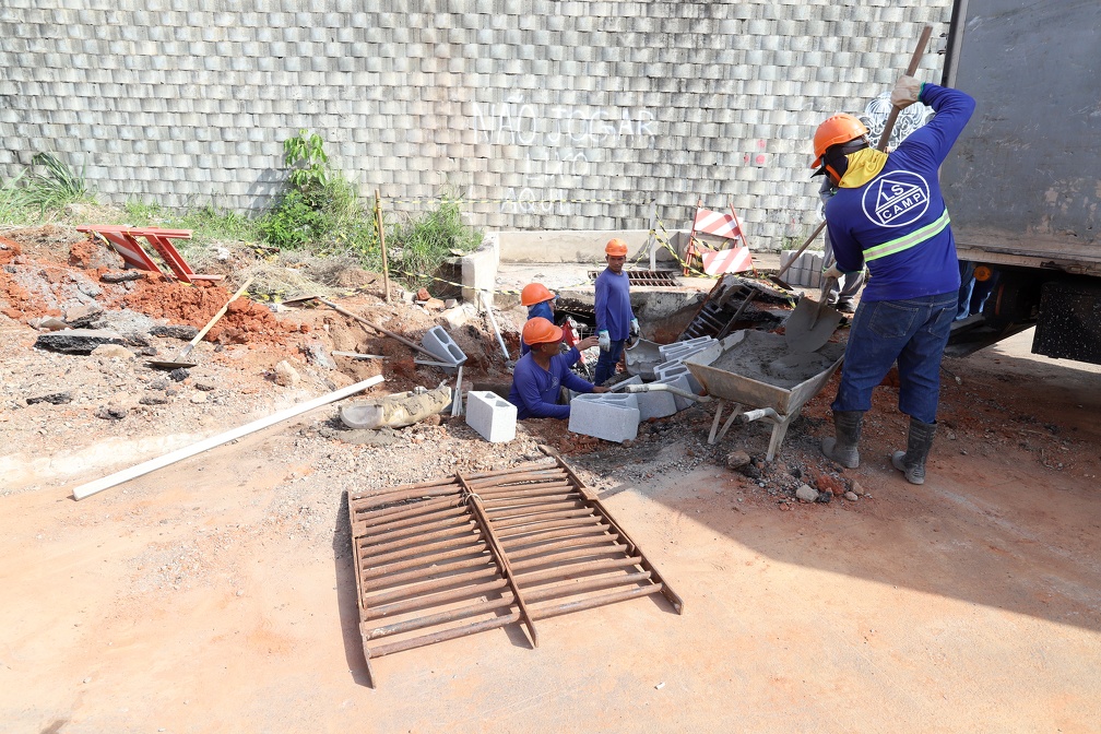 Trabalho foi iniciado após análise técnica dos engenheiros da Secretaria de Serviços Públicos