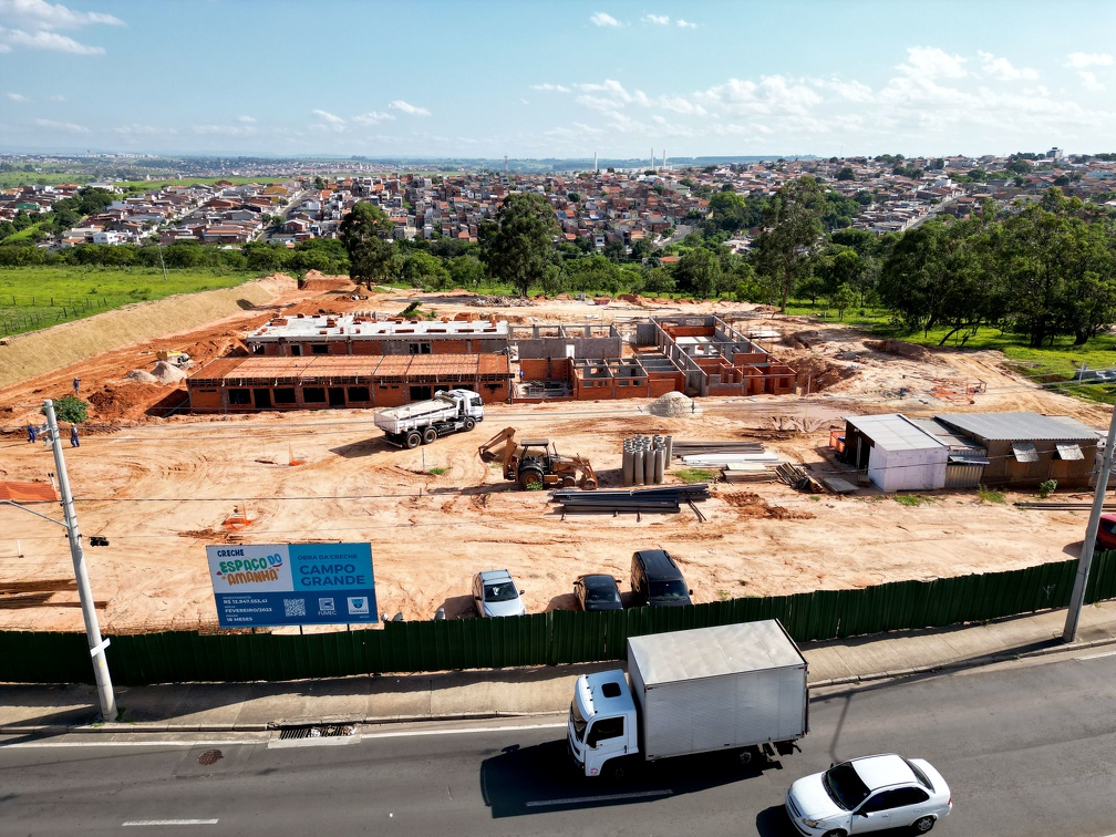 Obra realizada no Campo Grande 