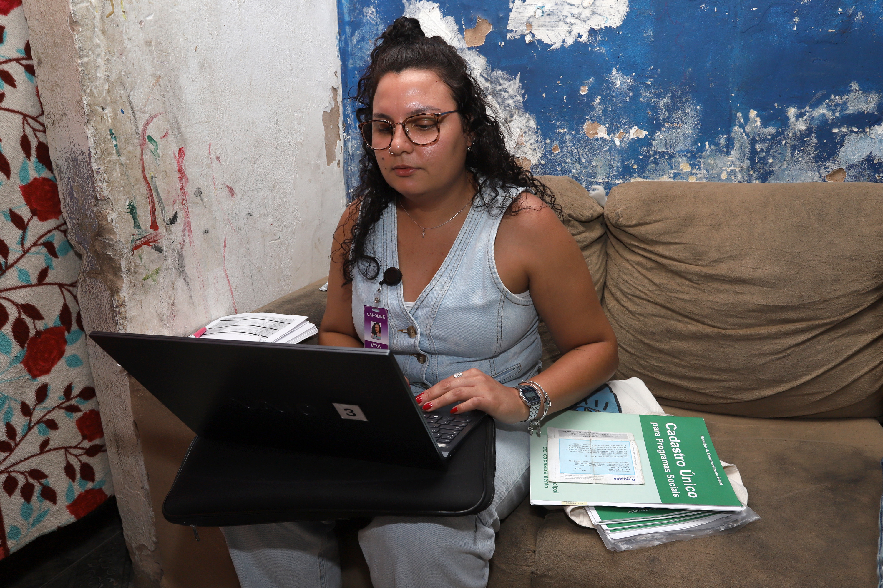 A equipe da Assistência Social foi até as casas das famílias que estavam com dados desatualizados