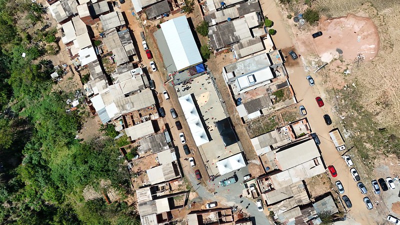 Vista da área da comunidade 