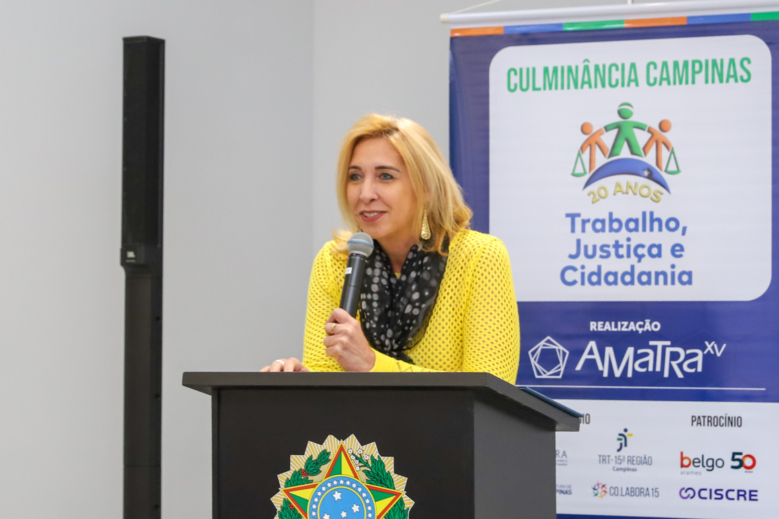 Secretária Municipal de Educação, Patrícia Adolfo Lutz: "parceria das escolas com o TRT só vem a somar"