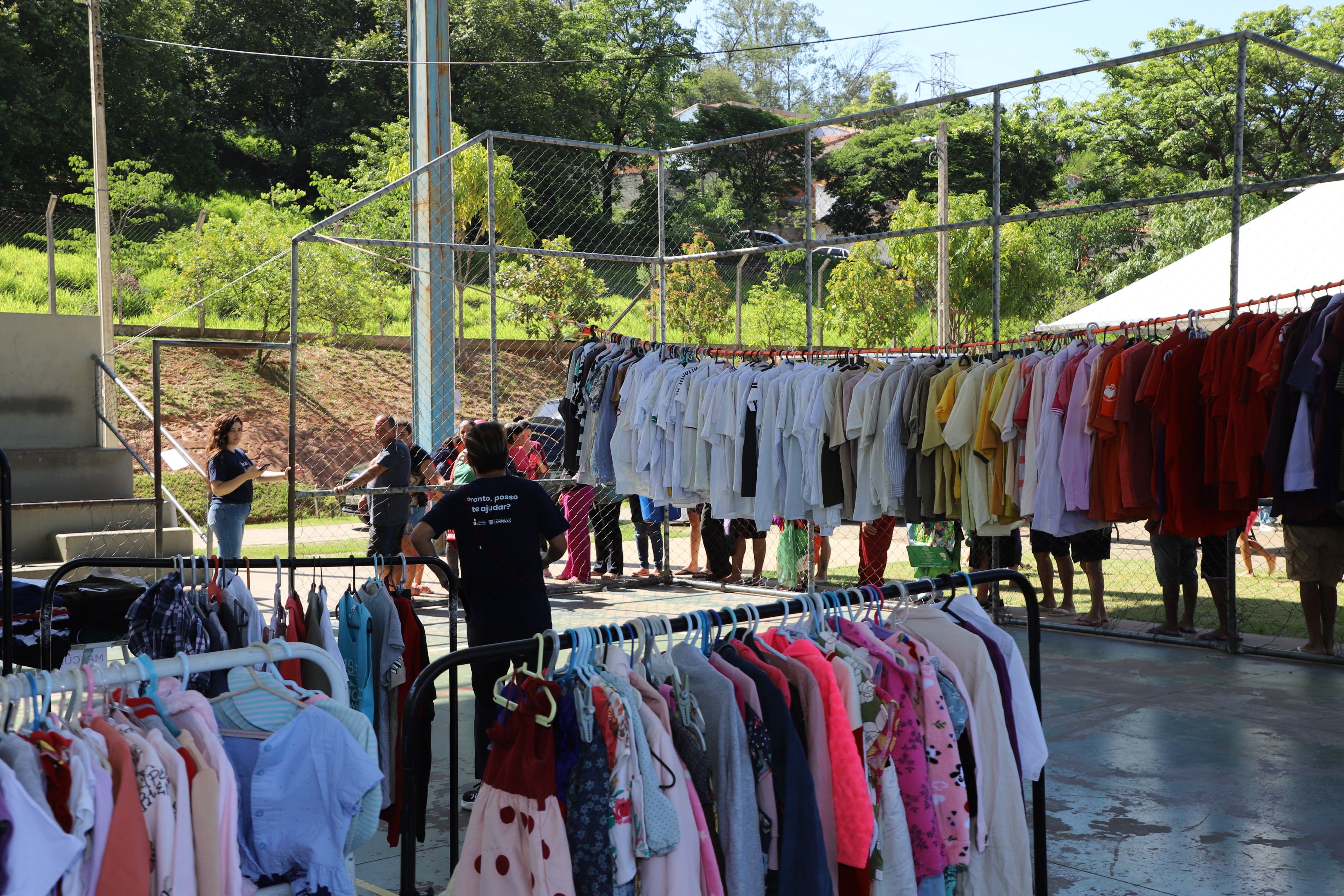 Varal Solidário no Florence: ação é apenas uma das partes que integram o Próximo Passo