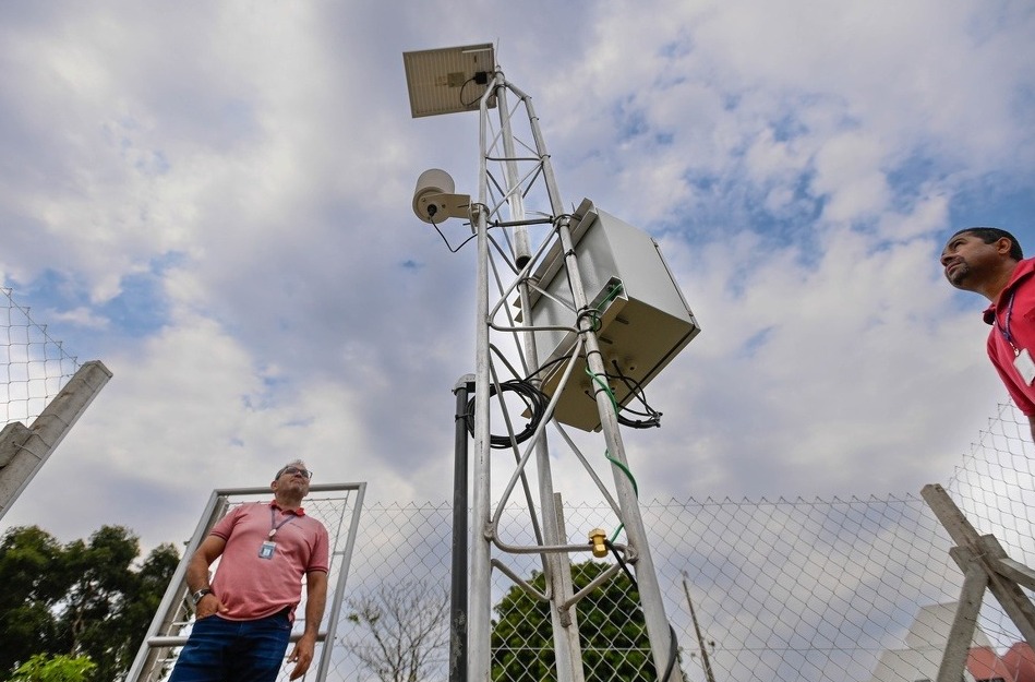 Rogério Capela/PMC Começou a funcionar nesta quarta-feira a estação meteorológica automática da região do Campo Grande