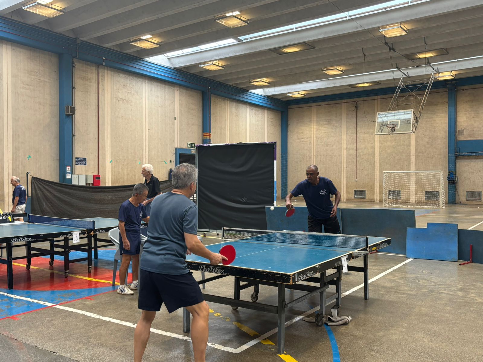 Os mesatenistas 60+ mostraram técnica e disposição na abertura das Campíadas