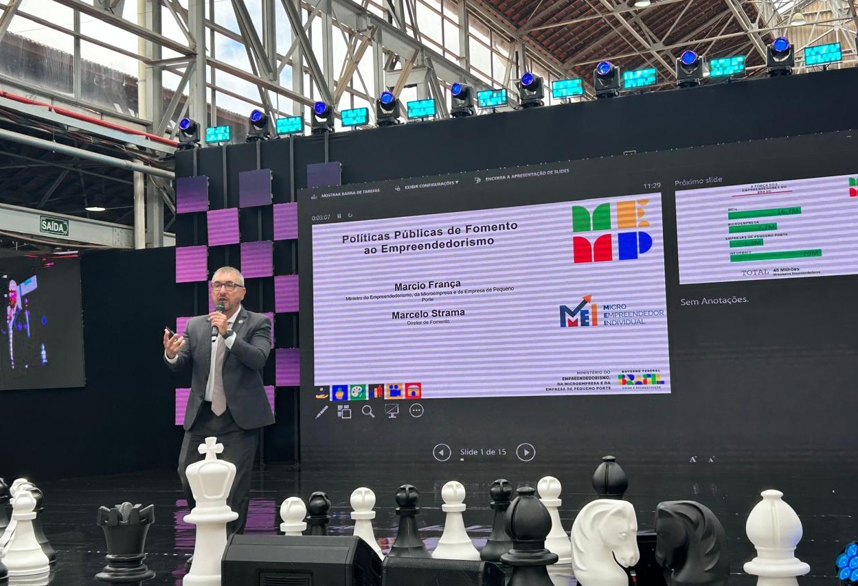 Marcelo Strama, diretor de Fomento do Ministério do Empreendedorismo, da Microempresa e Empresa de Pequeno Porte, ministrou palestra nesta quinta-feira