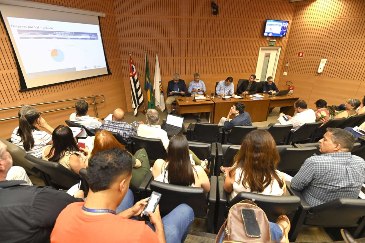 Gestores da Saúde de Campinas e da Rede Mário Gatti durante reunião na Câmara Municipal