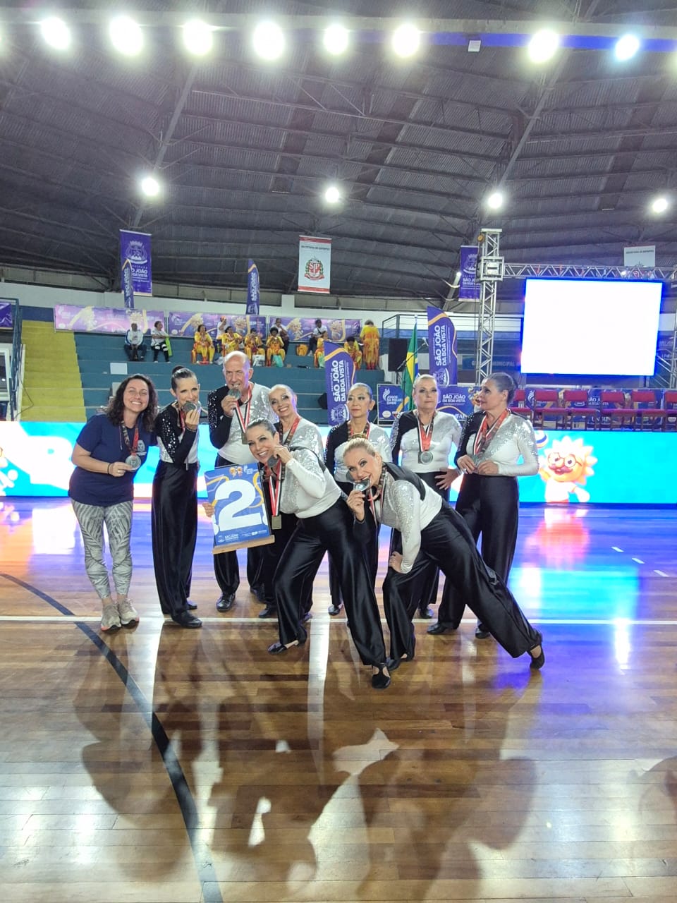 Time da coreografia sempre competitivo e trazendo medalhas para a cidade 