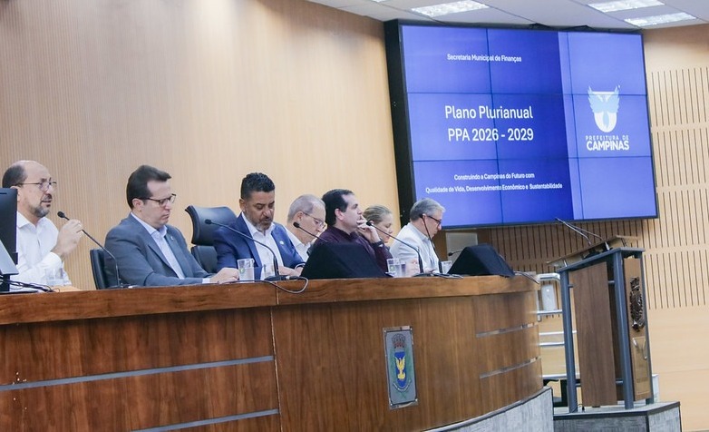 Câmara de Campinas/Divulgação O PPA define as diretrizes, programas e metas da Administração para os próximos quatro anos e organiza como os recursos públicos