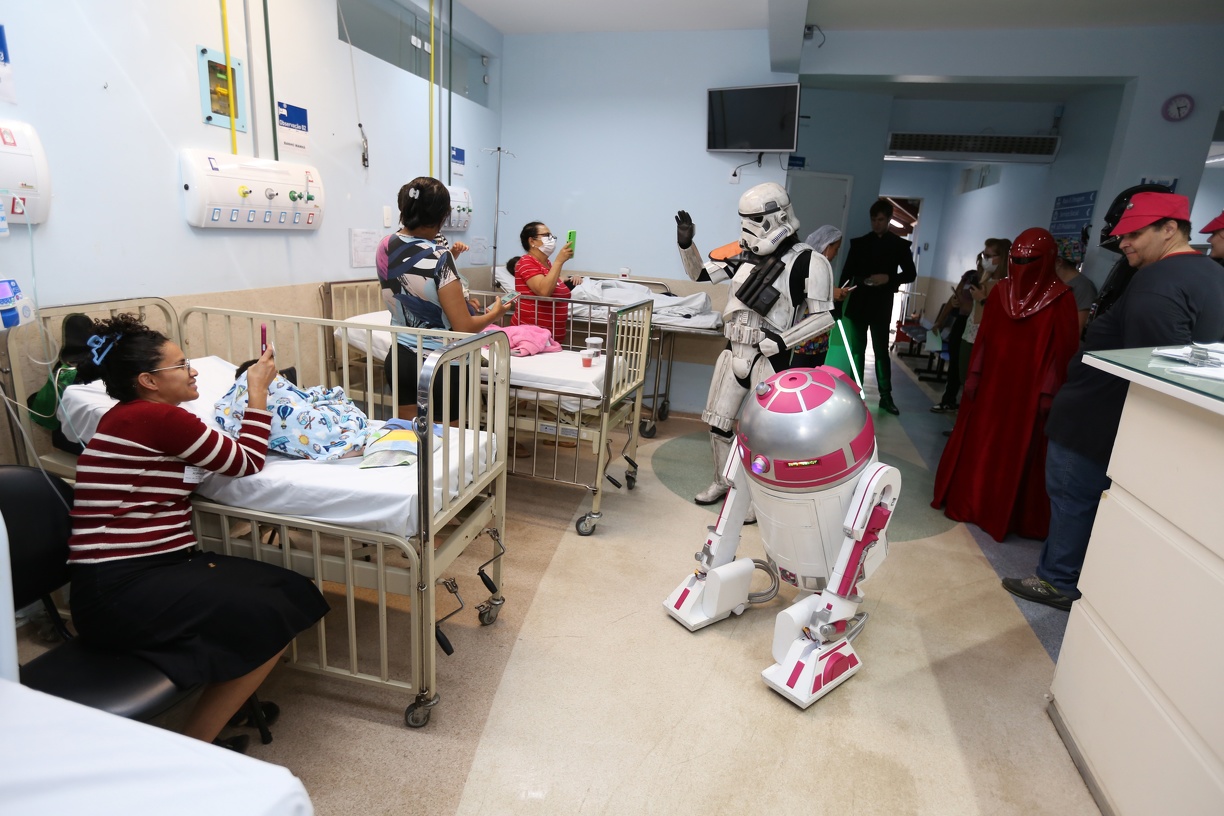 Animação também para quem acompanha os pequenos 