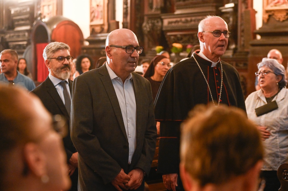 Rogério Capela O prefeito Dário Saadi ao lado de Dom João Inácio Müller, atual arcebispo metropolitano