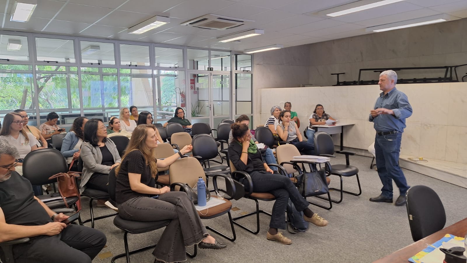 Claudinei Barbosa, diretor técnico-operacional da Ceasa Campinas, também conduziu palestra