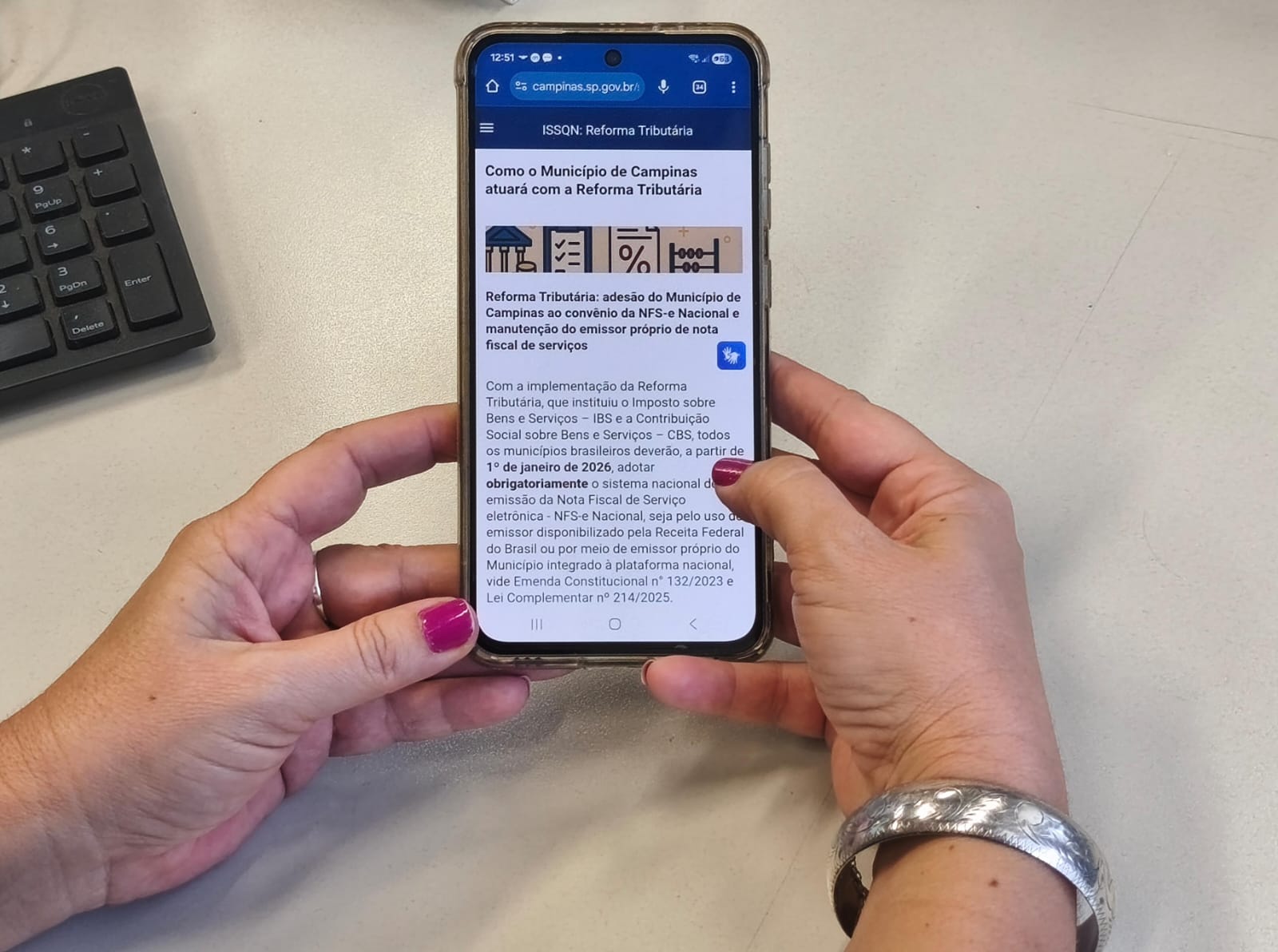 Objetivo da Secretaria de Finanças é centralizar todas as informações sobre a Reforma Tributária no hotsite dedicado ao tema