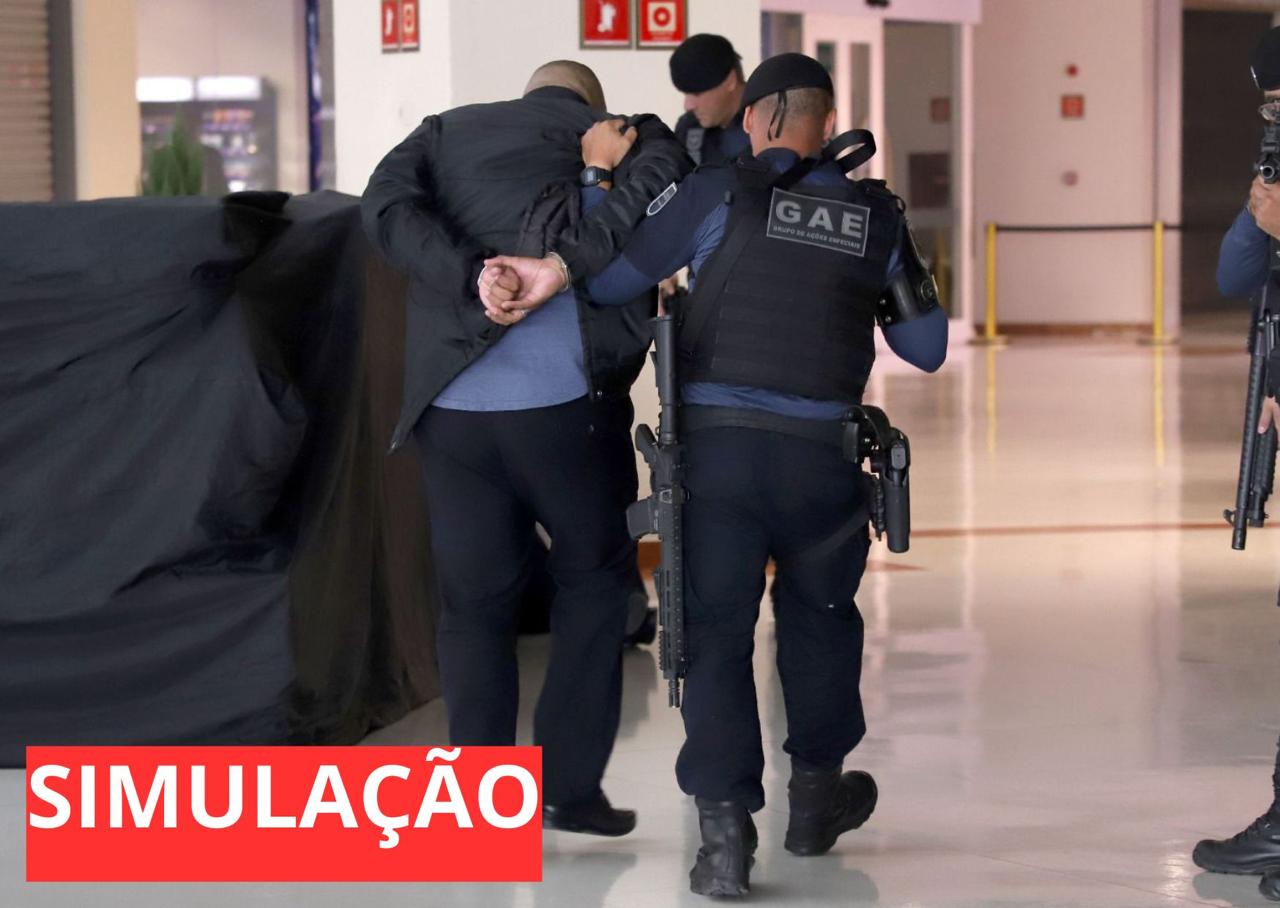 Treinamento simulou um caso de alta periculosidade 