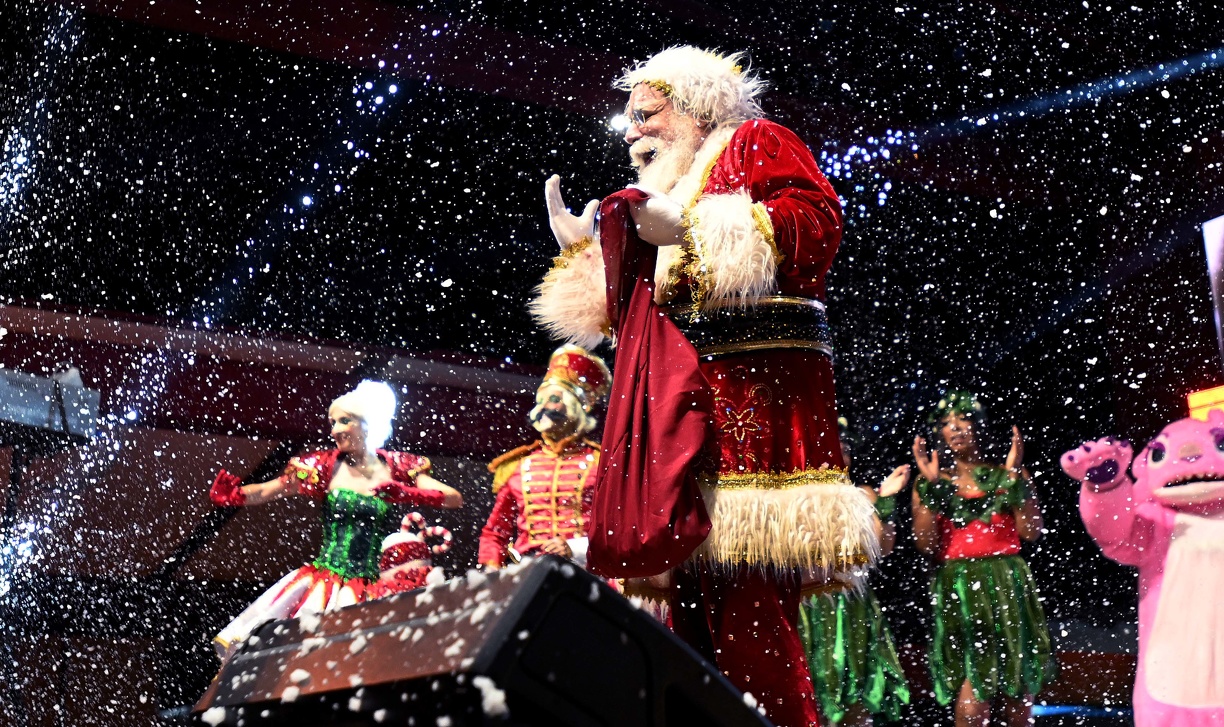 Papai Noel foi a principal atração do evento