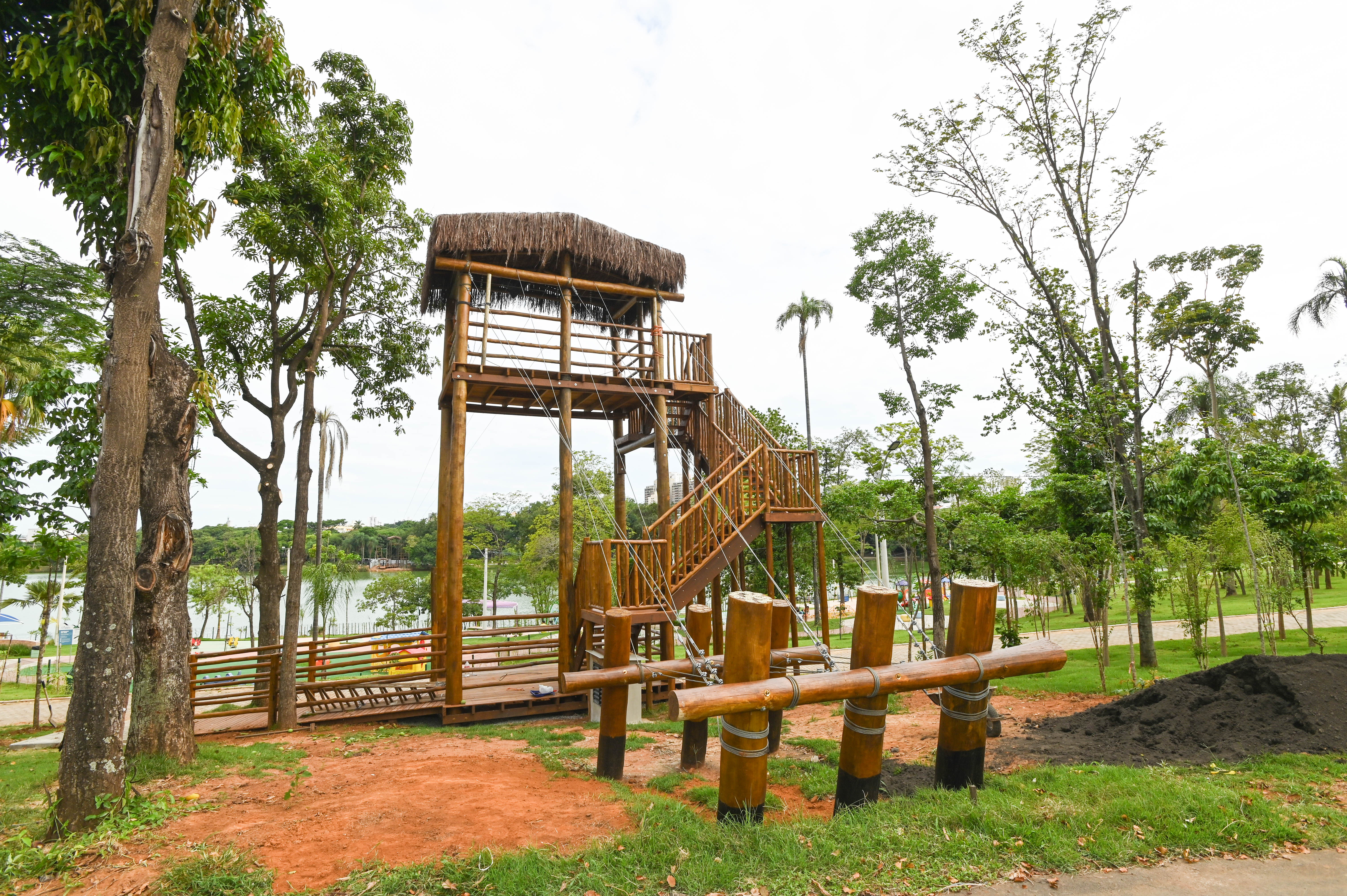 A primeira torre de decolagem fica perto do Taquaralzinho