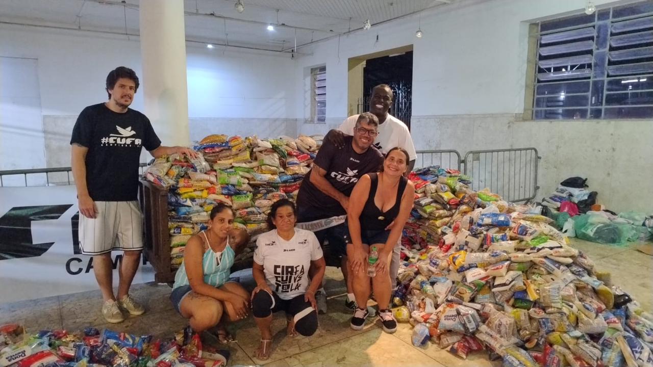 Os alimentos arrecadados serão destinados a famílias em situação de vulnerabilidade na região de Campinas