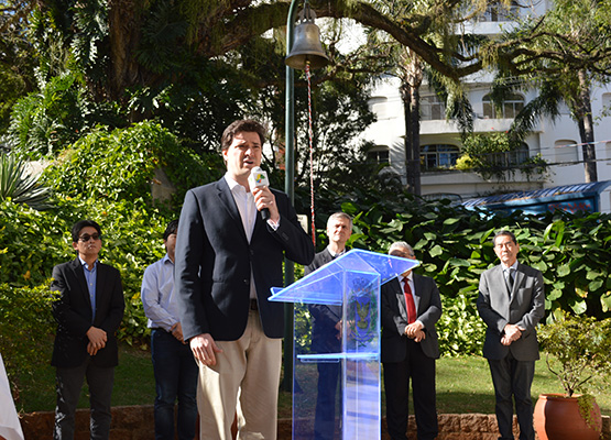 Vice-prefeito Henrique Magalhães Teixeira pediu um minuto de silêncio