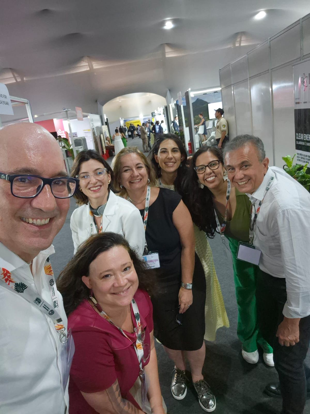 O prefeito Dário Saadi com a comitiva de Campinas em evento da COP 30