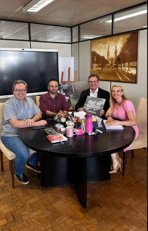 Secretária de Cultura e Turismo de Campinas, Alexandra Caprioli, recebeu o presidente do MIS do Rio de Janeiro