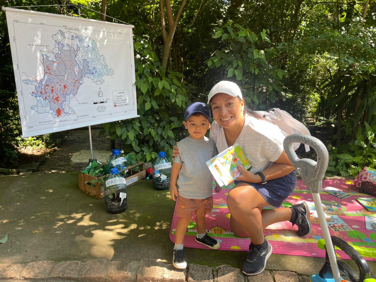 Distribuição de microverdes e materiais educativos foi um dos destaques da programação, promovendo hábitos sustentáveis e a educação ambiental desde a infância