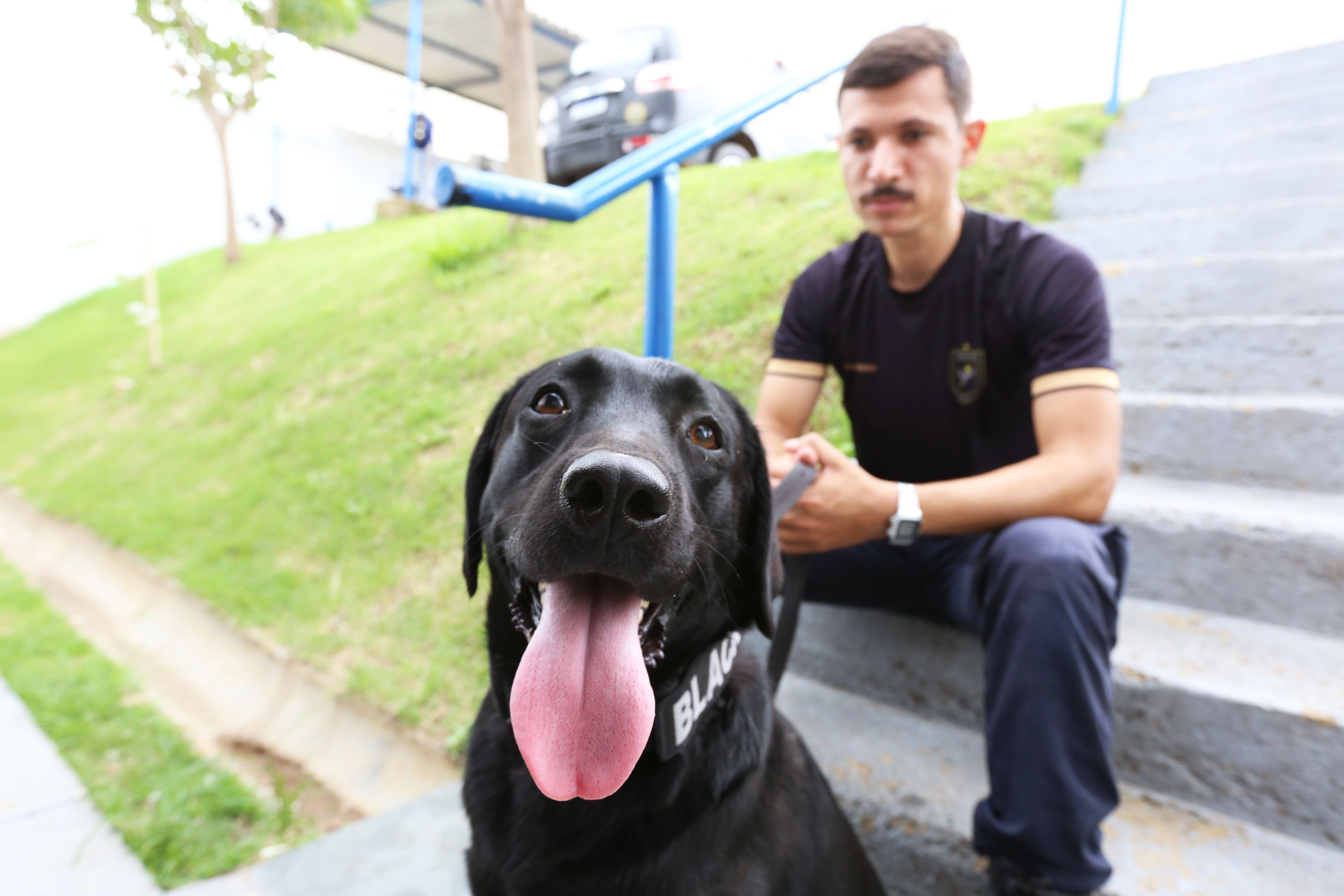 Black e seu treinador, o GM Gilmar Freire