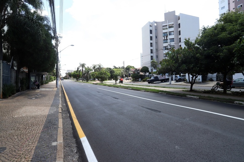 Obra finalizada na avenida José Bonifácio 