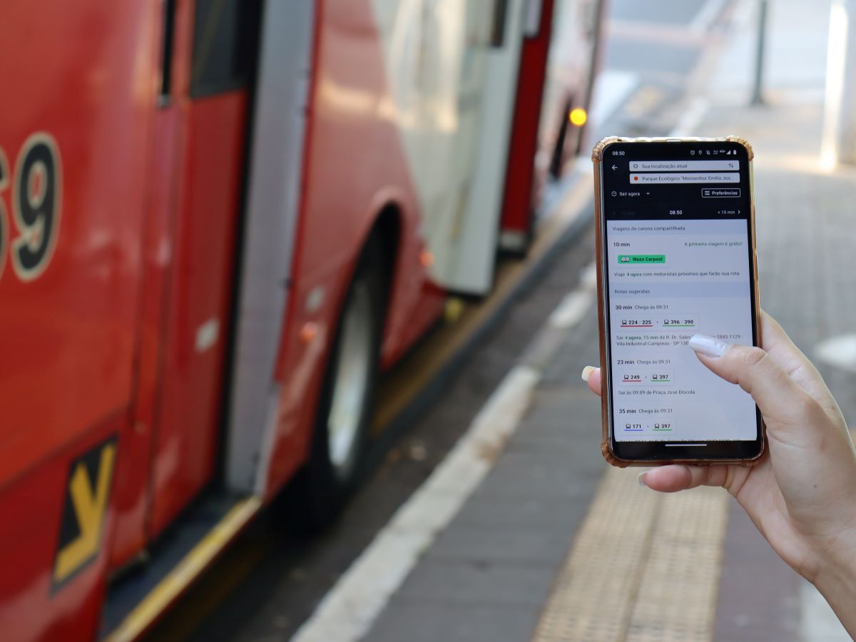 Moovit é um dos apps disponíveis para usuários de ônibus em Campinas