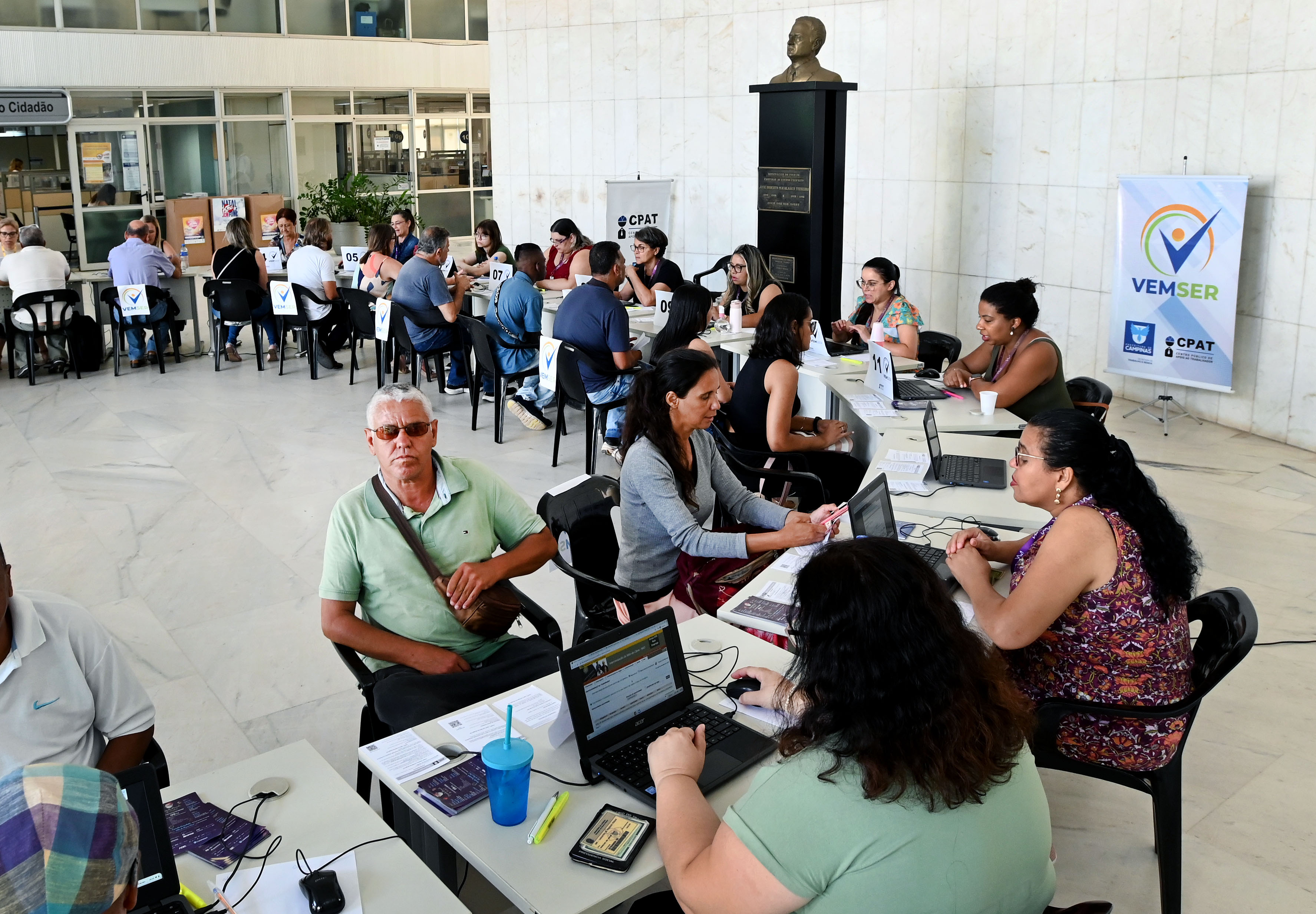 Candidatos foram atendidos pelas equipes do Cpat 