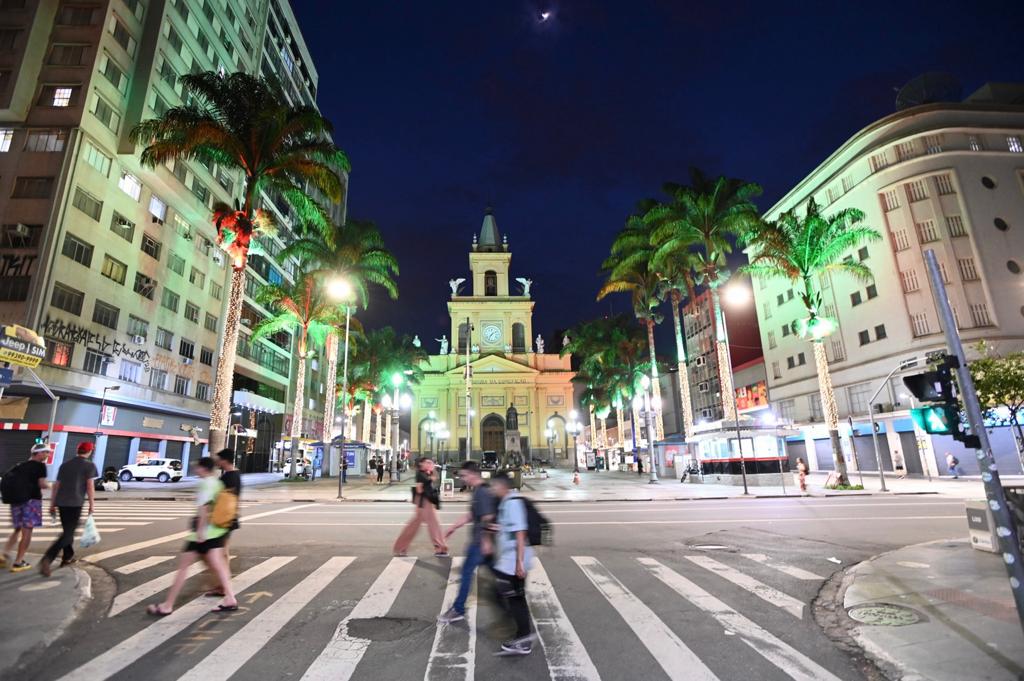 Centro terá vários pontos iluminados