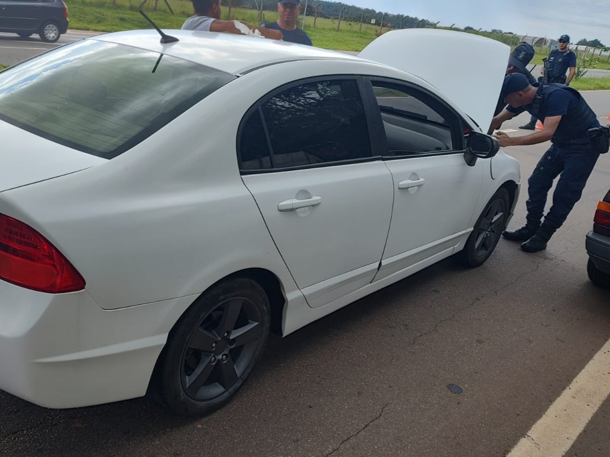 Carro com adulteração na cor foi apreendido pela primeira vez 