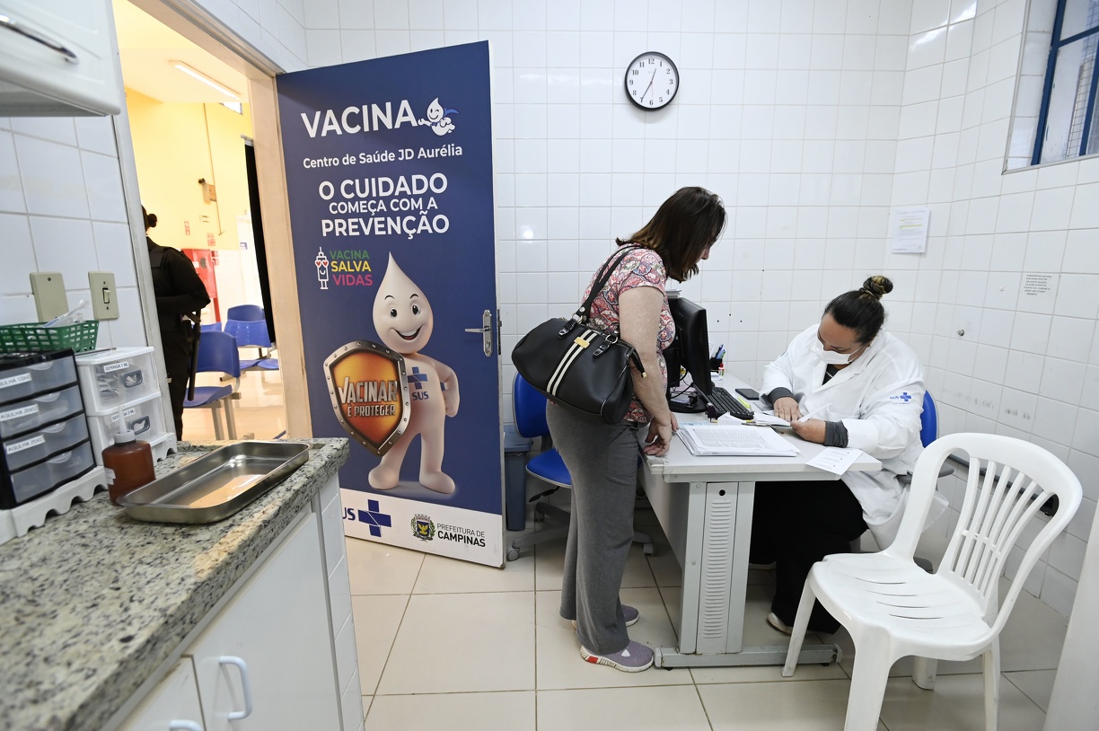 Dose de vacina contra gripe está disponível em todos os CSs de Campinas