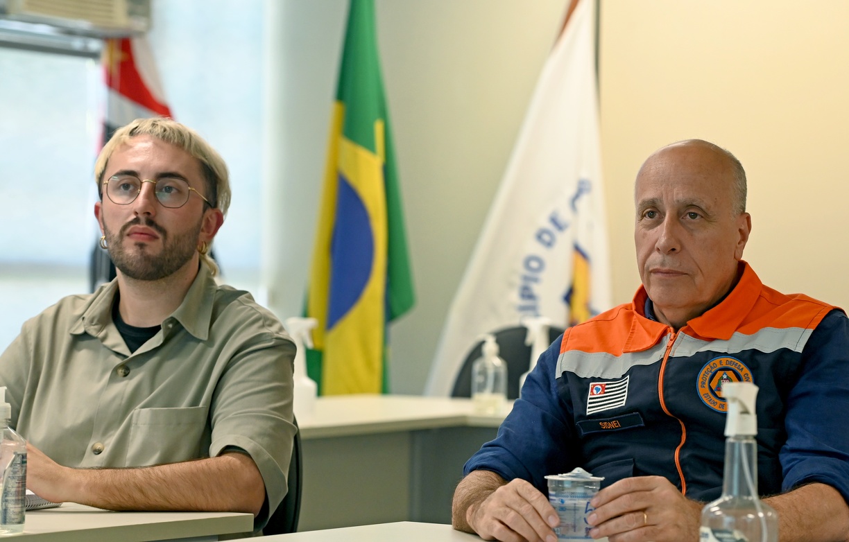 Clément da Cruz e Sidnei Furtado durante a reunião