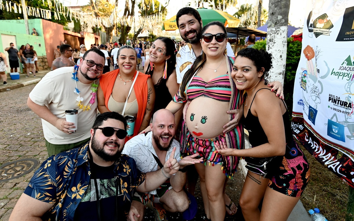Até quem ainda está na barriga, pulou o Carnaval de Campinas