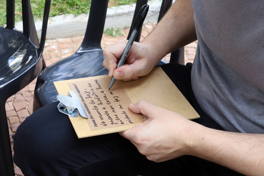 Ao final, pausa para contar o que achou da iniciativa