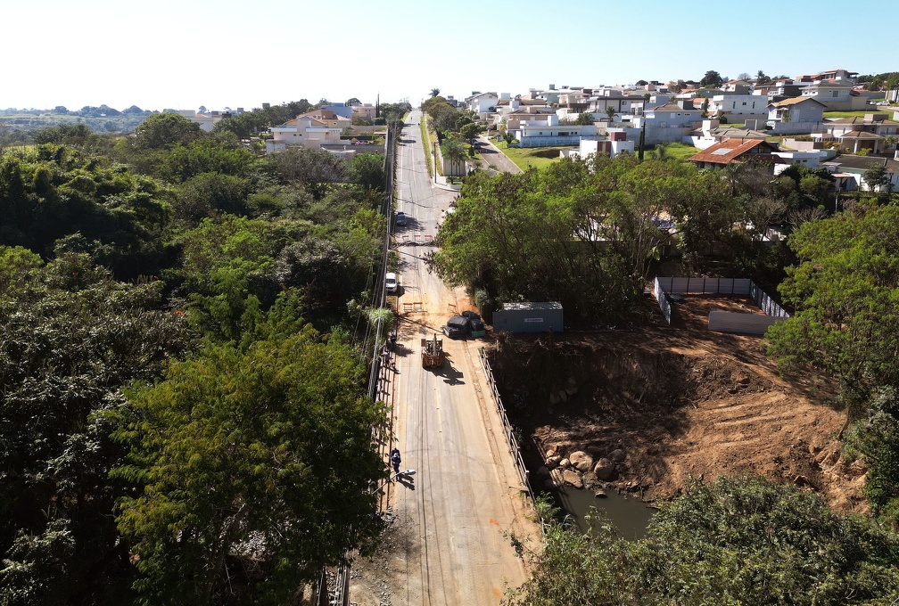 Interdição é necessária para as obras de recuperação da ponte sobre o ribeirão Anhumas