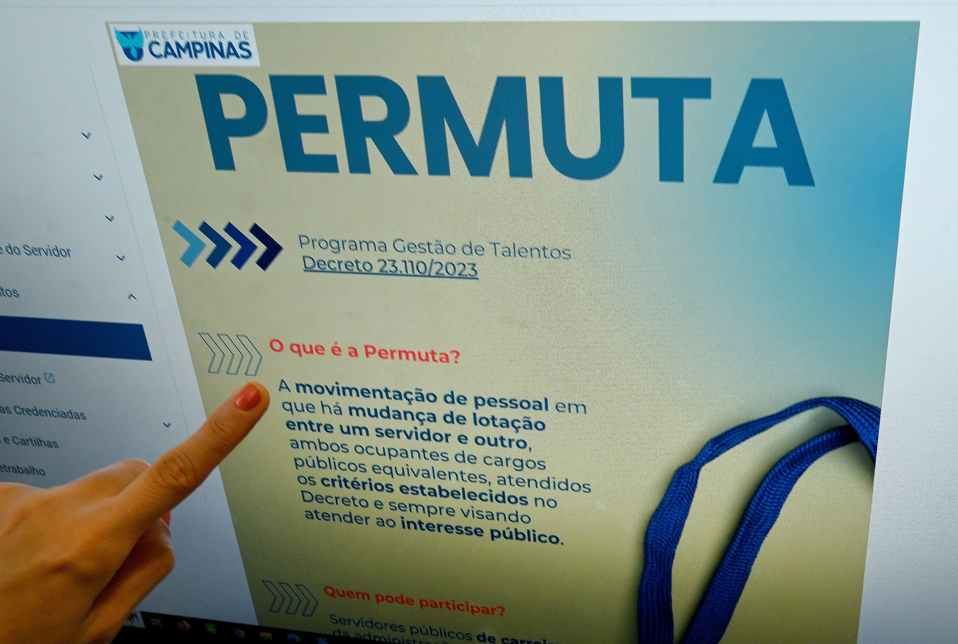 Servidor consegue visualizar outros servidores inscritos, suas lotações, o respectivo endereço e, quando se interessar em trocar de lotação com algum dos inscritos, pode sinalizar através do sistema 