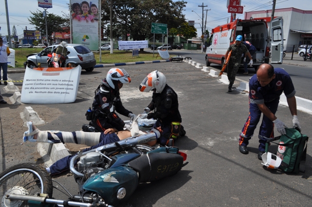Motoqueiros são vítimas constantes
