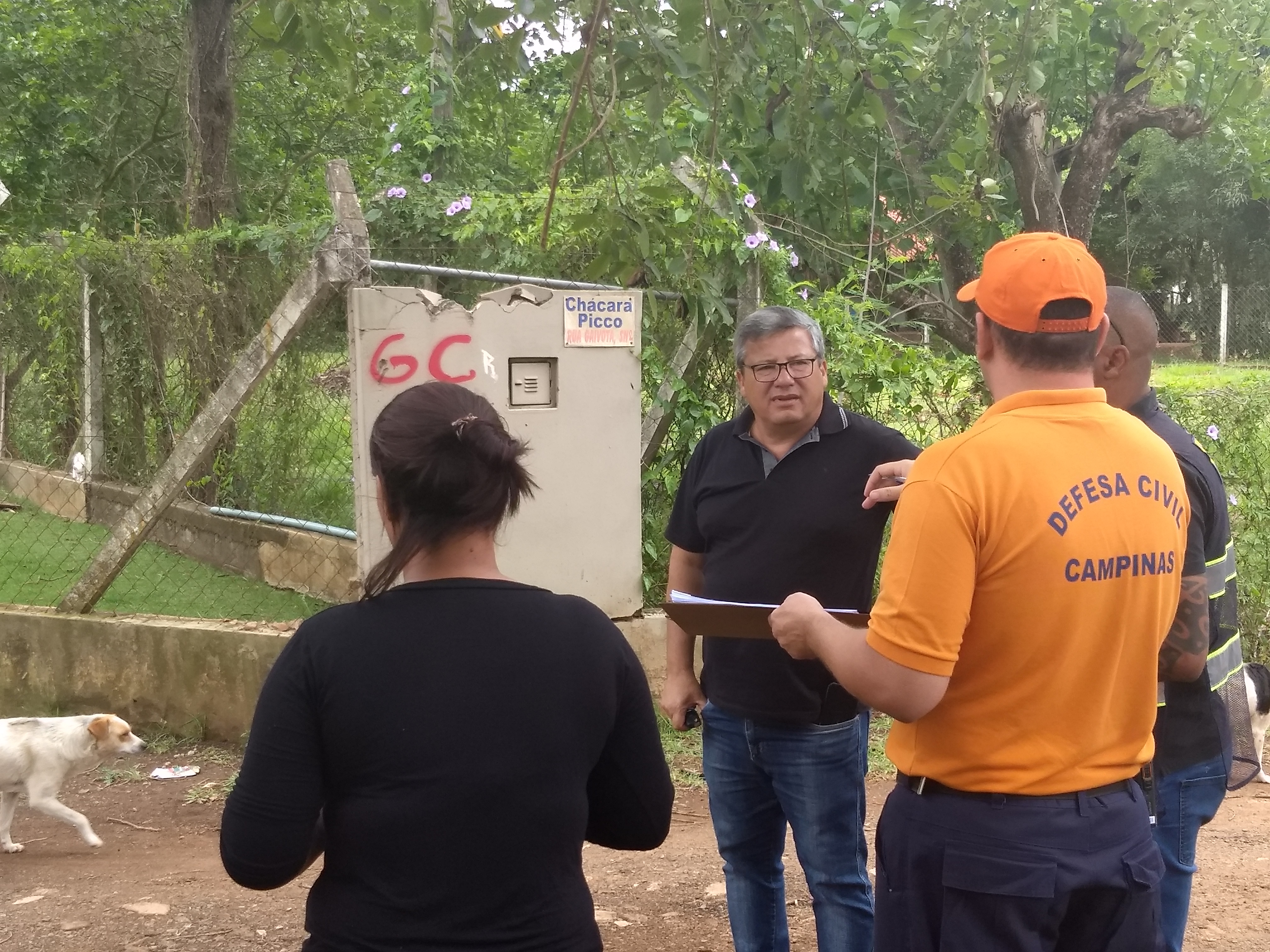 Região vistoriada é parte da mancha de inundação do Rio Atibaia