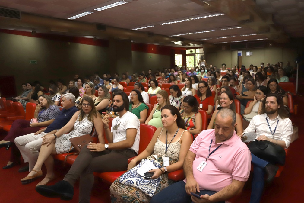 Profissionais da Saúde durante encontro no Salão Vermelho da Prefeitura