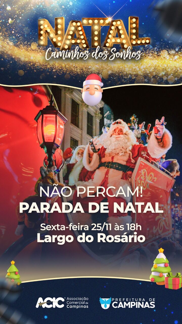 Desfile abre nesta sexta-feira o Natal 