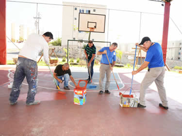 Trabalho de recuperação está sendo realizado pela equipe de manutenção da Cohab