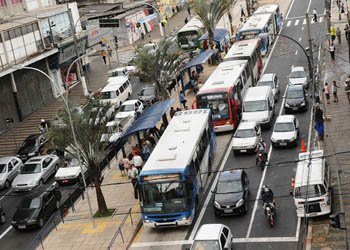 Trânsito no Centro de Campinas
