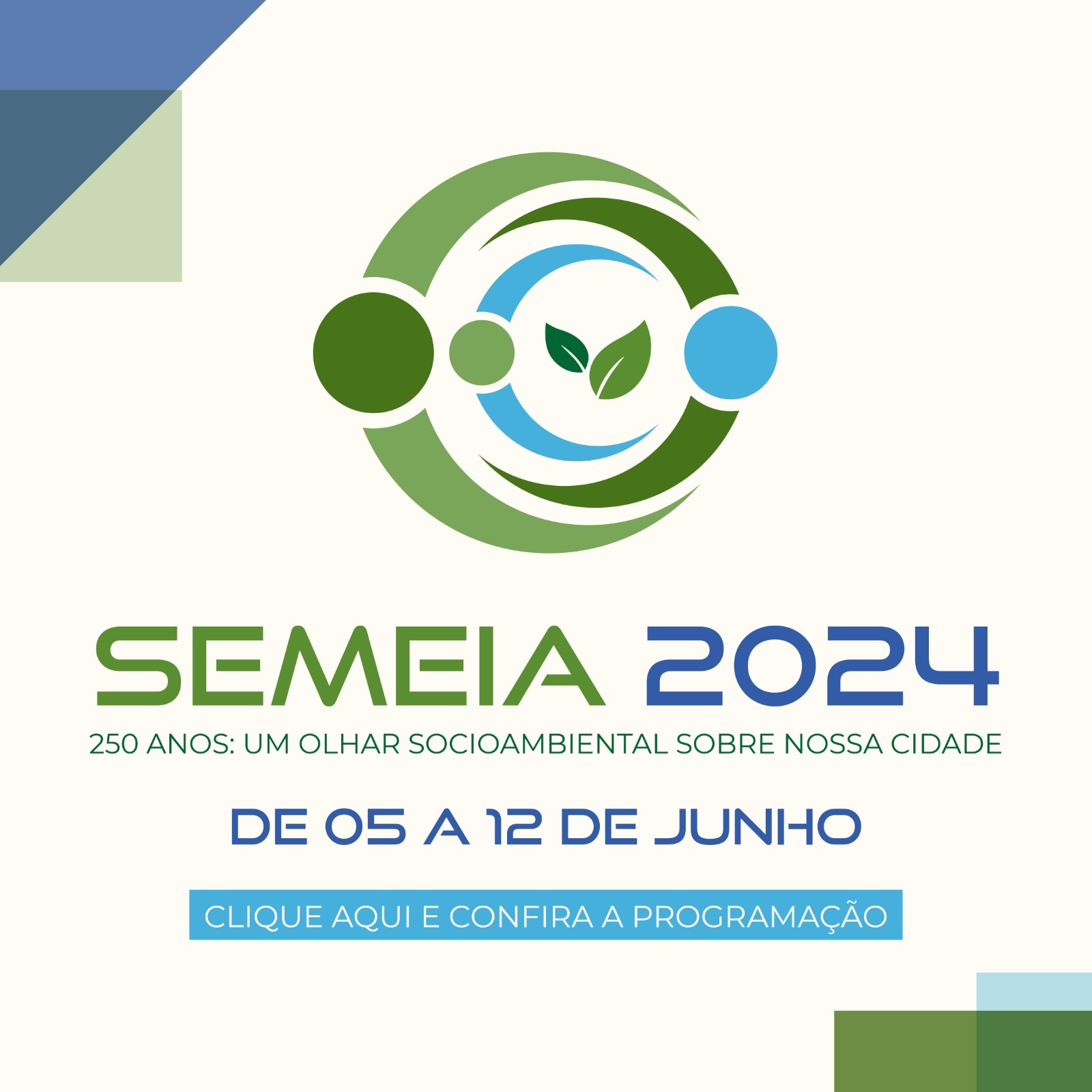 A expectativa é que mais de 15 mil pessoas participem da programação da Semana do Meio Ambiente