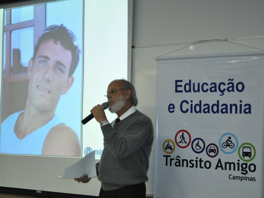 Fernando Diniz, presidente da Associação de Parentes, Amigos e Vítimas de Trânsito (Trânsito Amigo)