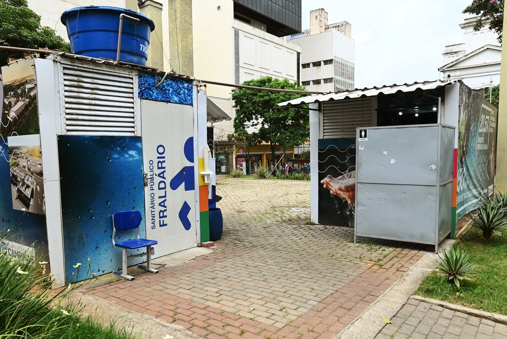 Fraldário também é opção na Praça Rui Barbosa