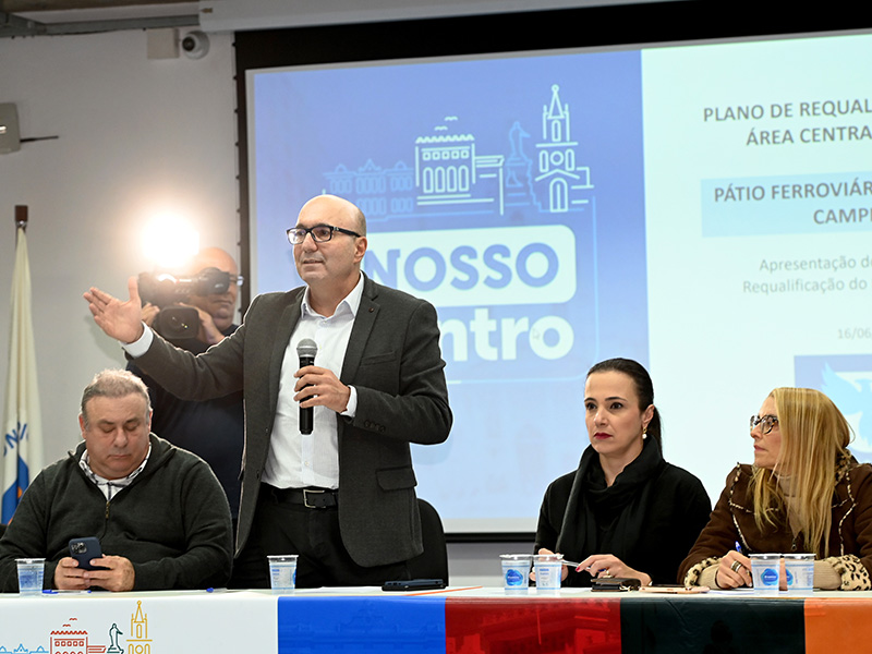 Apresentação foi no Ceprocamp do Pátio Ferroviário