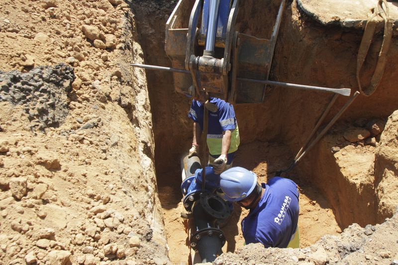 Empresa está investindo na melhoria da qualidade e infraestrutura de redes de água do bairro 